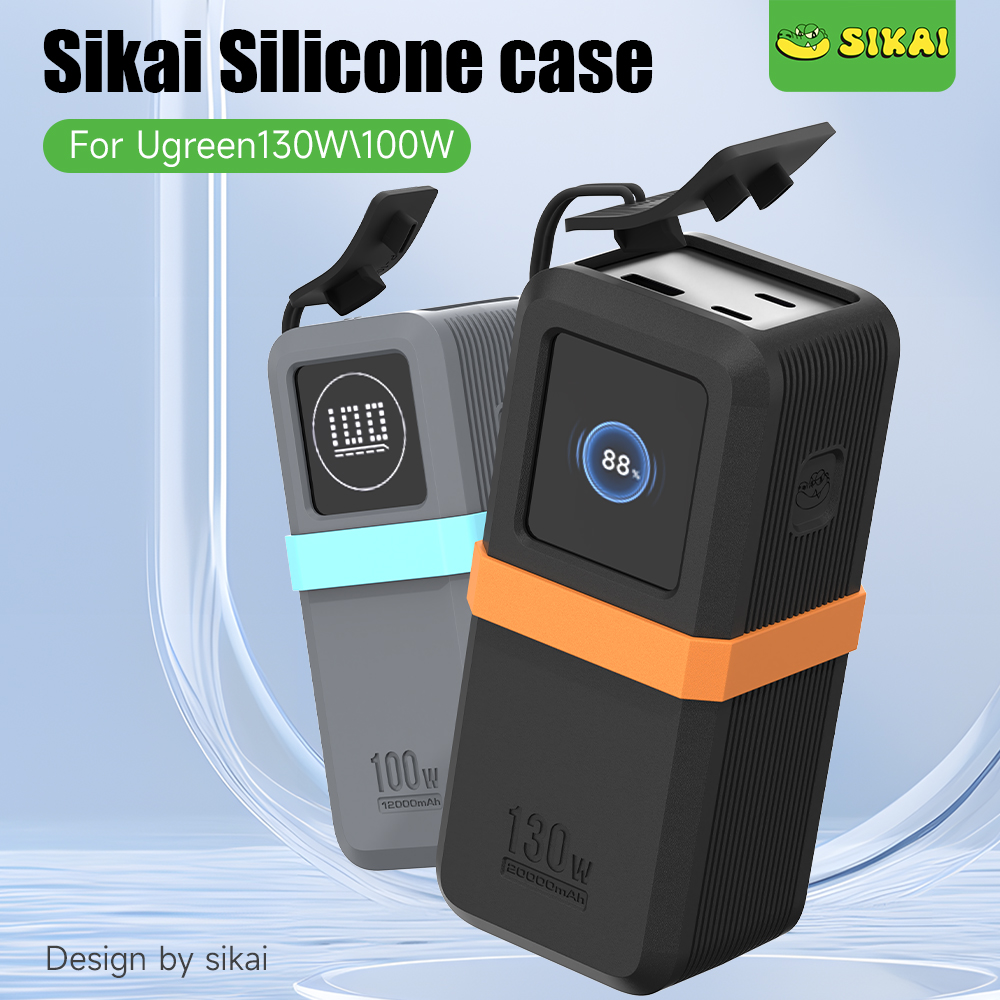 Portable Charger 20000Mah - SIKAI Siliconen Case voor UGREEN Nexode
