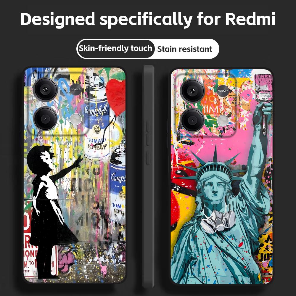 X Phone Accessories - Banksy Graffiti Art Telefoon Case Voor