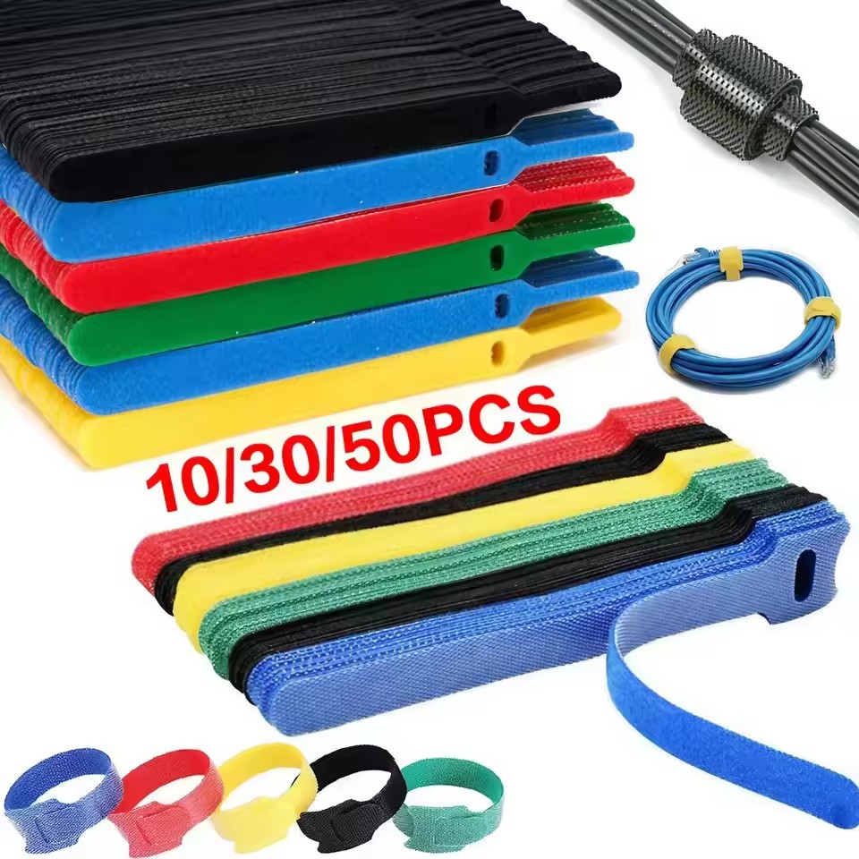 Phone Accessories Hanger - 10/30/50 Stuks Kabel Organizer Herbruikbare Klittenband