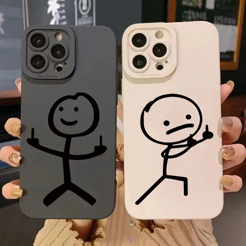 Phone Accessories To Sell - Schattige cartoon-figuurtjes siliconen telefoonhoesje voor iPhone