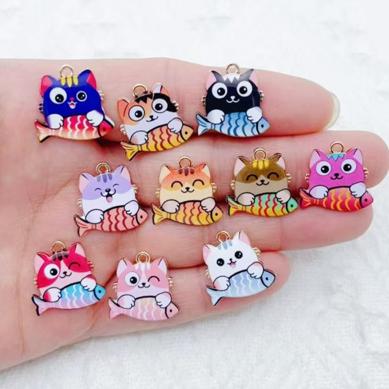 Phone Accessories Diy - 10 stuks grensoverschrijdende cartoon schattige legering