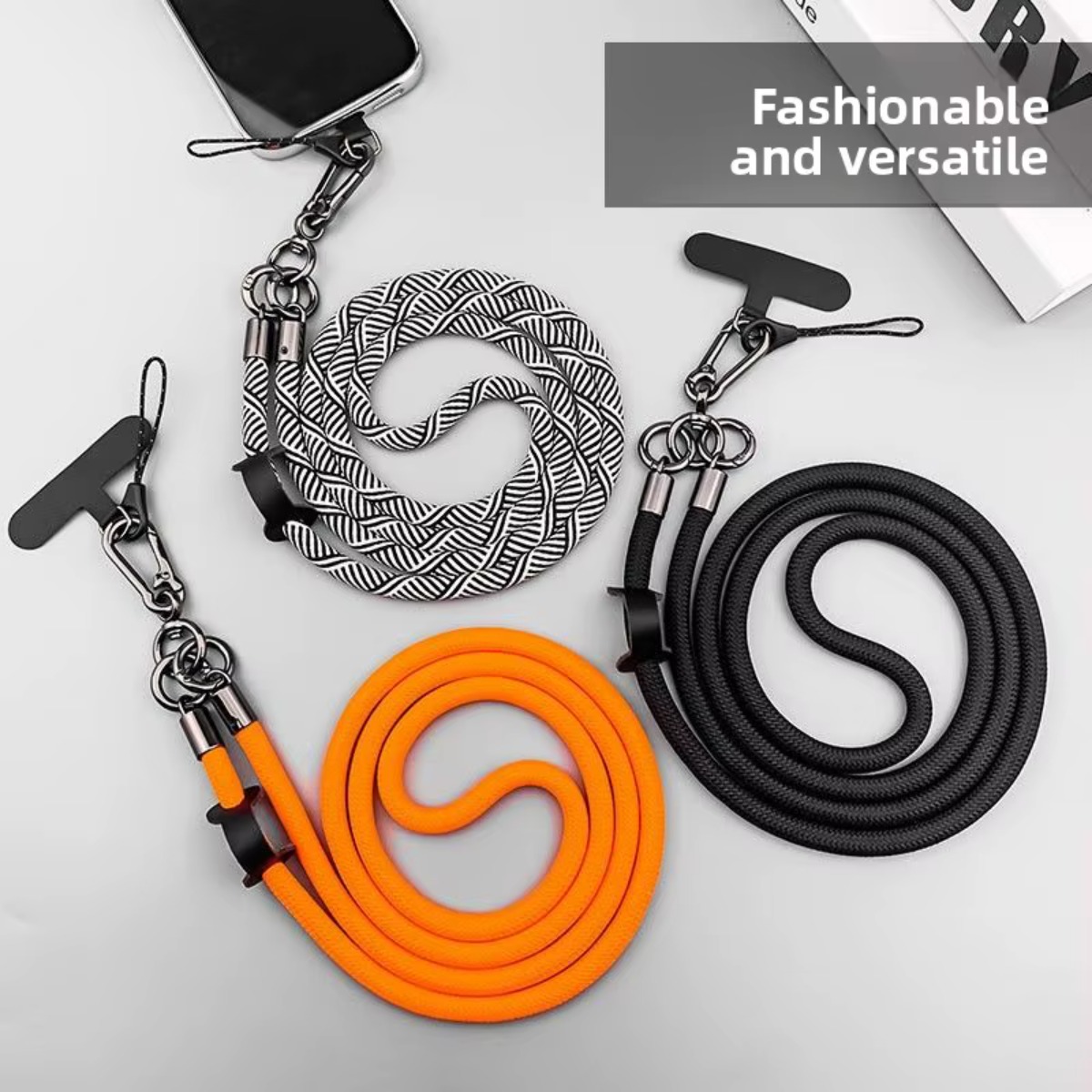 Neck Hanging Phone Holder - Universele opvallende lange afneembare mobiele telefoonriem