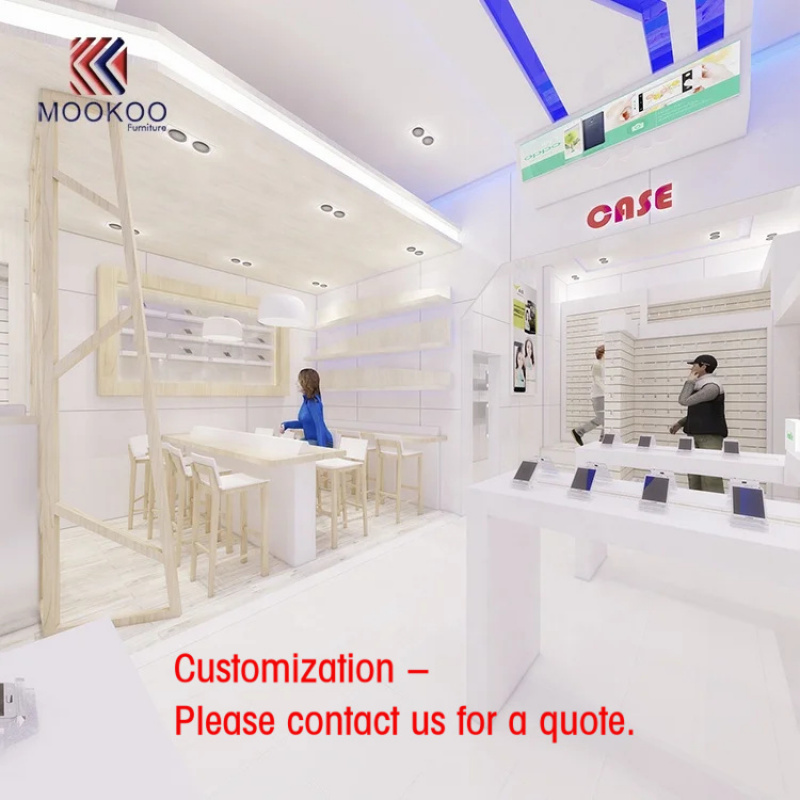 Phone Accessories Shop Design - Mobiele telefoonwinkel displays, interieurdecoratie, accessoirekiosk, showcase