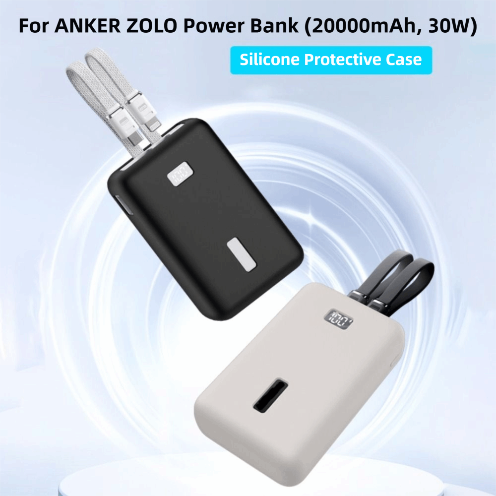Portable Charger 20000Mah - Siliconen Draagbare Oplader Beschermhoes Anti Drop