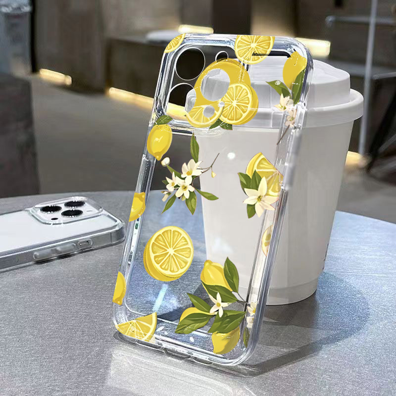 Samsung Accessories Phone - Zomer Fruit Citroen Bloem Clear Telefoon