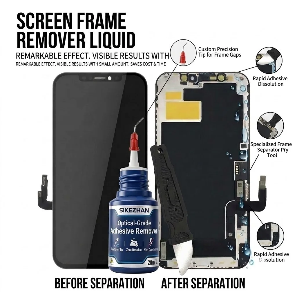 Screen Cleaner Spray - SIKEZHAN 20ml optische kwaliteit lijmverwijderaar reinigingsset