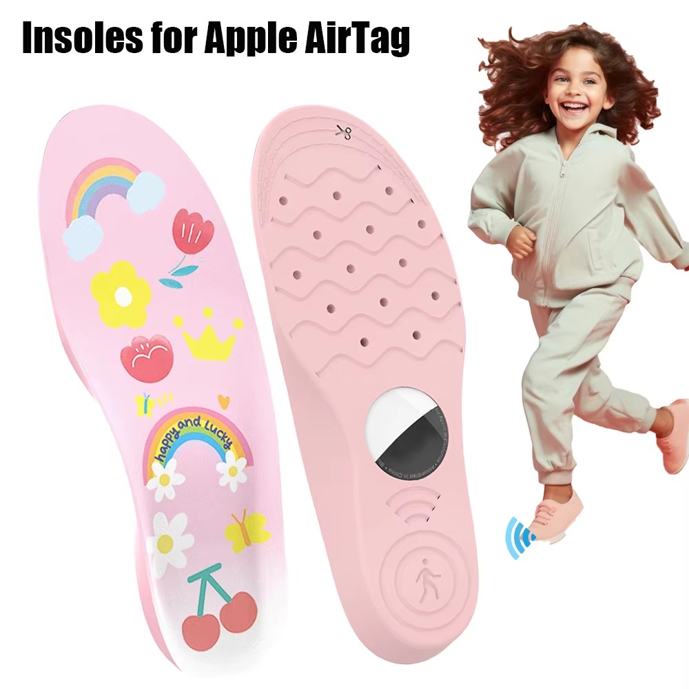 Airtag Holder Case - 1 paar PU Inlegzolen 135-230mm Anti-verloren