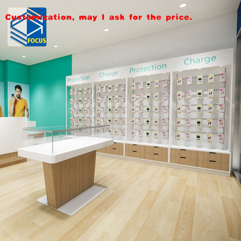 Phone Accessories Shop Design - op maat. Mobiele telefoonaccessoires Displaywinkel Telefoonkast
