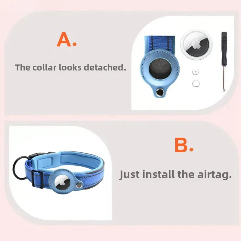 AirTag halsband Reflecterende  - Airtag Holder Case recensie en prijs