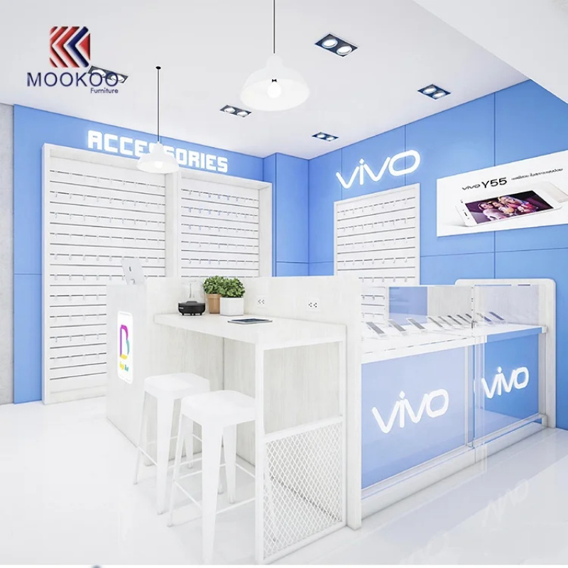 Mobiele telefoon kiosk display - Phone Accessories Shop Design recensie en prijs