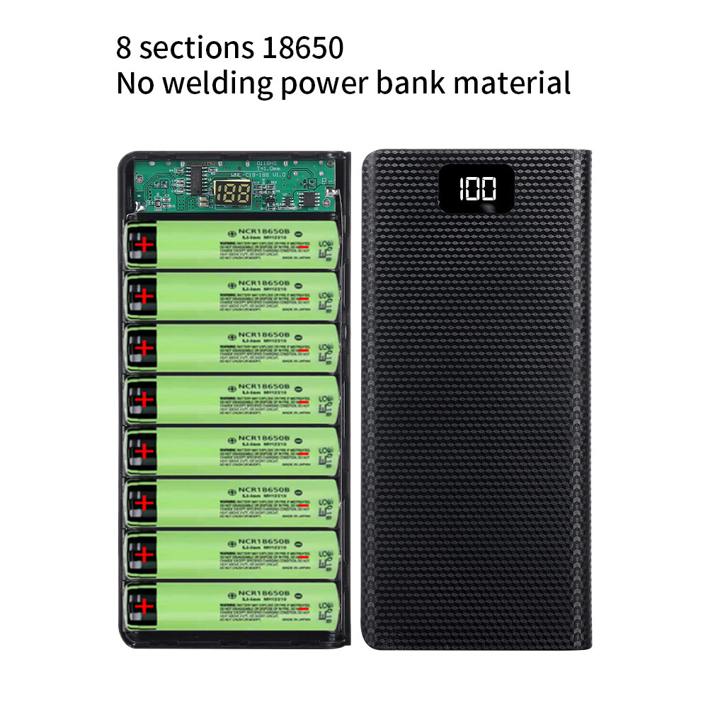 Diy 8*18650 Batterij Power Ban - Portable Charger 20000Mah recensie en prijs