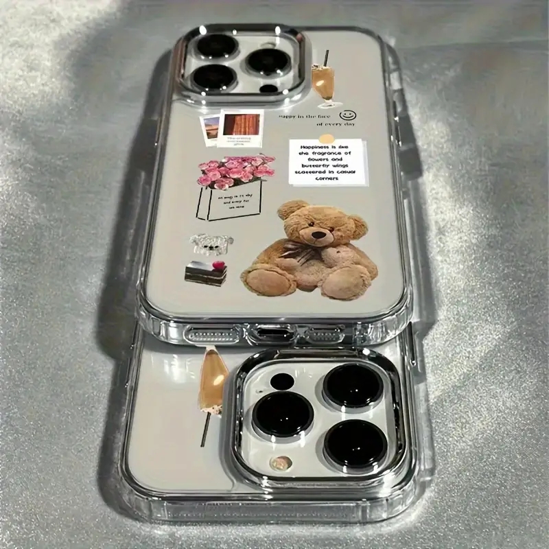 Collage Teddybeer Rose Bloem F - X Phone Accessories recensie en prijs