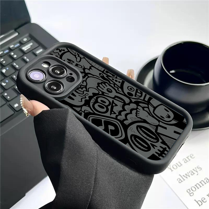 Zwarte Graffiti Telefoonhoesje - Phone Accessories To Sell recensie en prijs