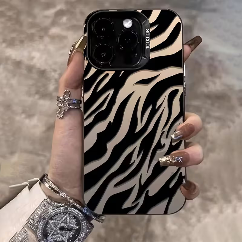 Zebra-patroon Zwarte Geavancee - Phone Accessories Iphone recensie en prijs