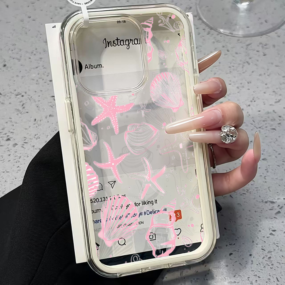 Zomer Roze Schelp Transparante - Phone Accessories To Sell recensie en prijs