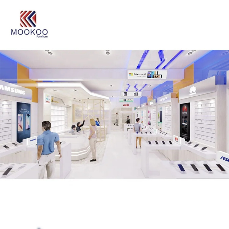 Mobiele telefoonwinkel display - Phone Accessories Shop Design recensie en prijs