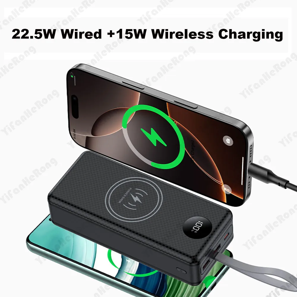 15W Draadloos Opladen Power Ba - Portable Charger 20000Mah recensie en prijs